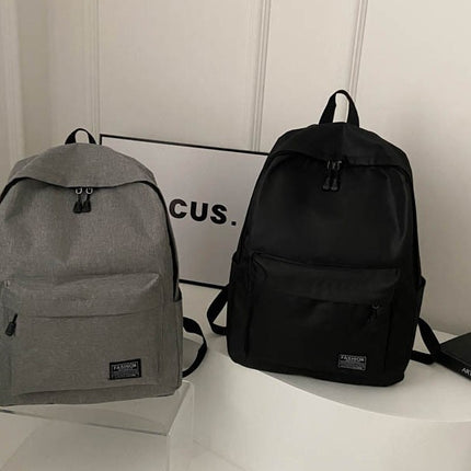 Cross-Border Popular Large-Capacity Pure Color Business Backpack 15inch Electric Backpack for Men and Women 14inch Laptop 15