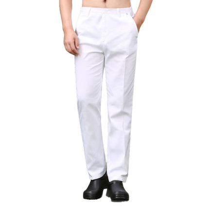 Chef Work Pants for Women with Elastic Waistband, High-Quality Waiter Work Pants for Men, Suitable for All Seasons, Slim Fit