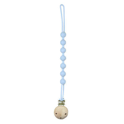 Ins Nordic Style New Plastic Clip Silicone Chain Baby Toy Grinding Stick Tooth Gum Silicone Chain Nipple Anti-losing Rope