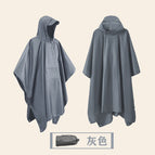 Gray [cloak style] drawstring style / One size fits all【40kg to 100kg】