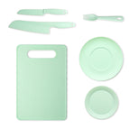 Small plate 6-piece set green