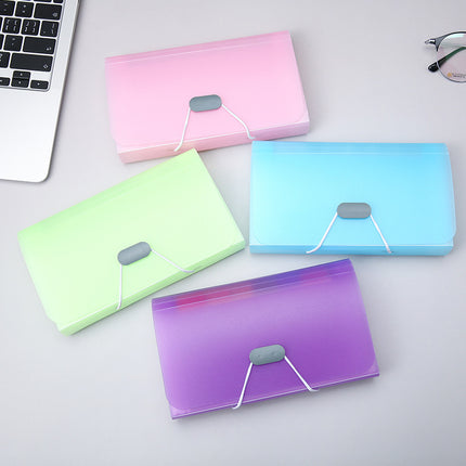 13-Compartment Mini Accordion Bag Office Storage Bag A6 Waterproof Receipt Holder Multi-Layer Document Folder Wholesale in Stock