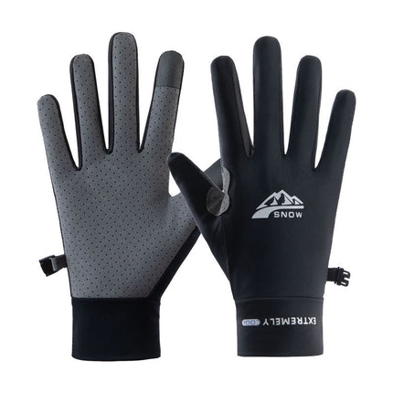 Cycling Gloves Full-Finger Outdoor Mountain Bike Sports Wear-Resistant Non-Slip Special Quick-Drying Touch Screen Compatible