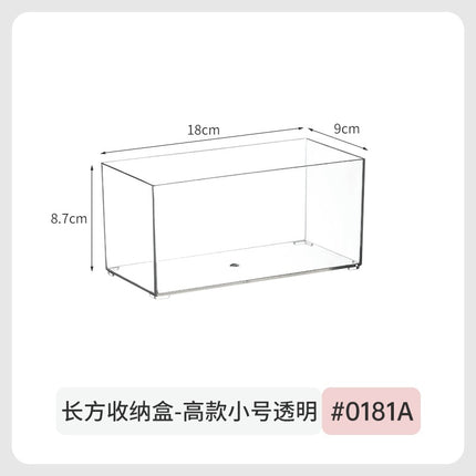 Color Paper Storage Box Desktop Acrylic Peripheral Card Postcard Transparent Dustproof Badge Millet Display Box