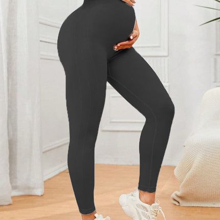 Spring and Autumn New High-Waisted Belly-Supporting Early Pregnancy Fashionable Quick-Drying Pilates Non-Constricting Long Pants Yoga Maternity Pants