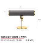 Gold metal I-frame low gray S