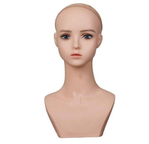 New Anime head model cos wig model head earrings jewelry hat display wig shop High-looking simulation man