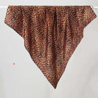 Little leopard dot khaki scarf / 68X68