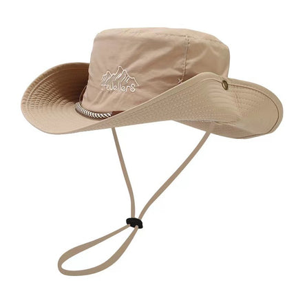 Outdoor Breathable Summer Fisherman Hat for Men and Women Camping Mountaineering Sun Protection Hat Fishing Sun Hat for Women and Men Large Brim Sun Protection