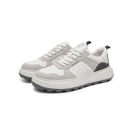 2024 Summer New Sports Shoes Men's Thick Sole Height Increased Breathable Casual Dad Shoes Fashionable Lightweight Soft Sole Board Shoes