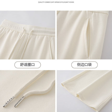 Micro Sweatpants Women's Spring and Summer 2025 New High Waist American Slim Flared Pants Small Casual Horseshoe Sweatpants