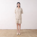Beige (split cotton and linen) / M