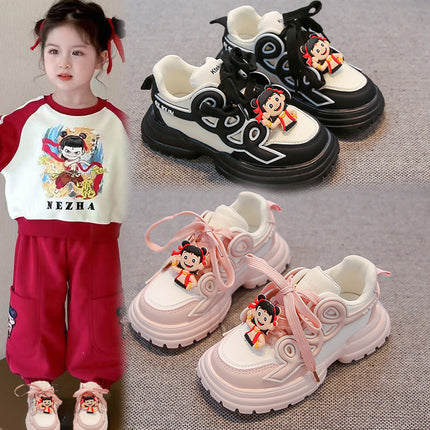 Which magic children's sneaker 2025 spring and autumn new girls' shoes cartoon children's baby shoes casual shoes