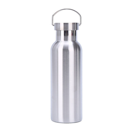 Cross-border factory direct sales 304 stainless steel American thermos portable single and double layer outdoor mountaineering water bottle