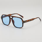 Bean flower frame blue slices