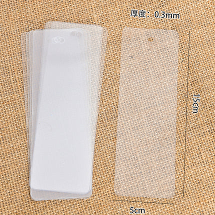 Transparent bookmark blank handmade diy making material bag for primary school children's homemade creative kindergarten gift