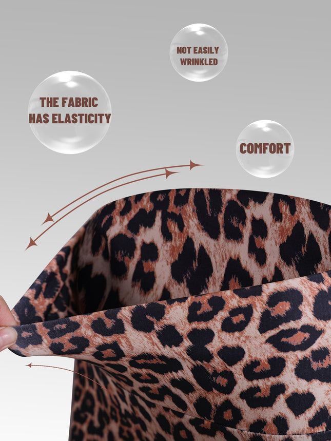 European and American Cross-border Leopard Print Series Printed Sports Leggings Women's Yoga Pants Fitness Pants Outdoor Outer Wear Tight Pants