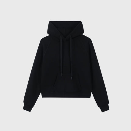 Autumn and Winter High-End Simple Casual Soft-Feel Hooded Long-Sleeved Lightweight Comfortable Lazy Sweatshirt for Women Mbh089