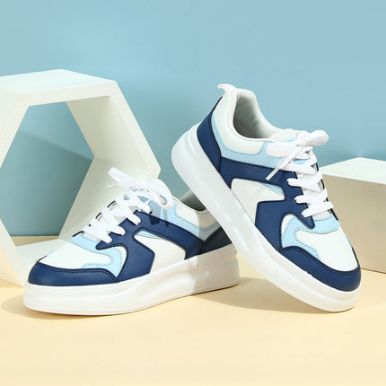 Korean-style Trendy Couple's Board Shoes Breathable Lightweight Casual sneaker Lace-up Comfortable Outdoor Fashionable All-match White Shoes