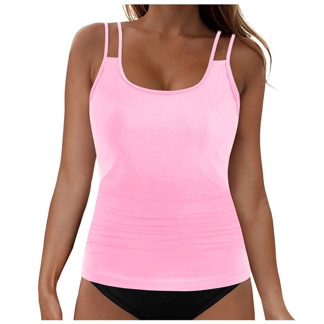 [Set] 2025 New Women's Split Swimsuit Digital Printing European and American Large Size Tankini Dropshipping