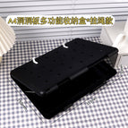 High-end black multifunctional storage box (storage + storage rack)