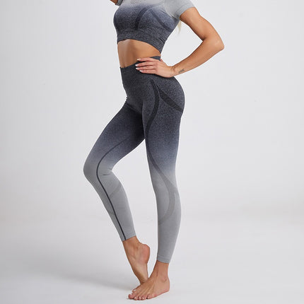 American Style Sports Style Yoga Pants Nine Points Women's Hip Yoga Pants Women's Yoga Pants Peach Hip Seamless Fitness Pants