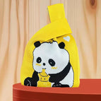 Baby bottle panda yellow