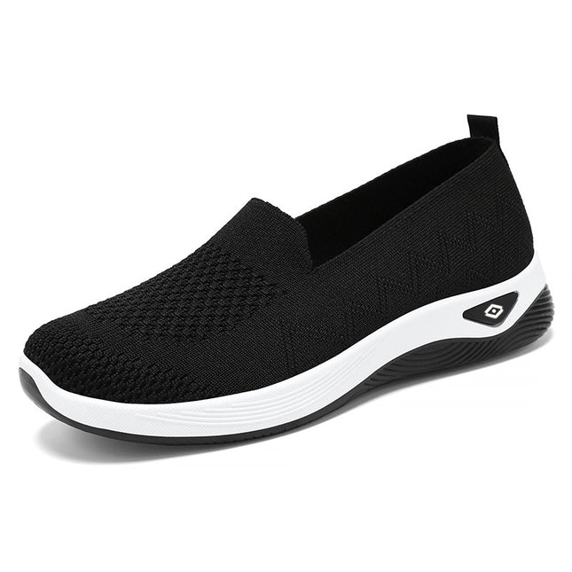Shoes for Middle-Aged and Elderly Women, Spring Breathable and Comfortable Single Shoes, Factory Direct Sales, Soft-Soled Casual Slip-On Mesh Mother's Shoes