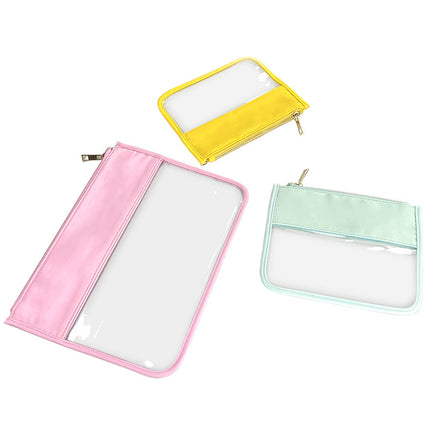 PVC Transparent Cosmetic Bag Beach Waterproof Mobile Phone Bag Large Capacity Cosmetic Bag Multifunctional Household Snack Storage Bag