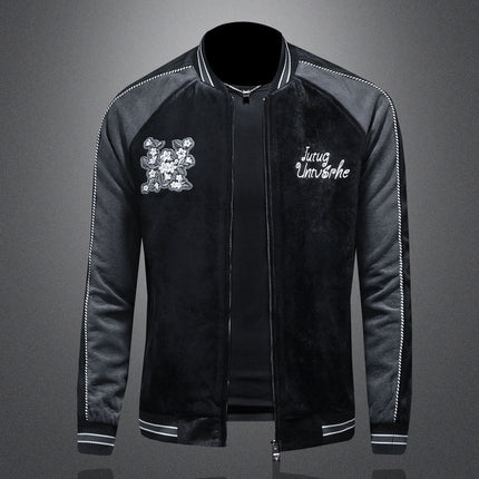 Men's European Autumn New Light Luxury Men's Tops and Jackets Fashion Trendy Casual Versatile Jackets