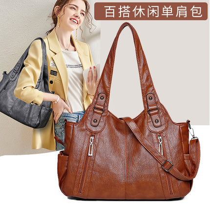 Cross-border Women's Bag Portable Shoulder Bag Large Capacity All-match Women's Tote Bag Vegetable Basket Bag Shoulder Crossbody Bag