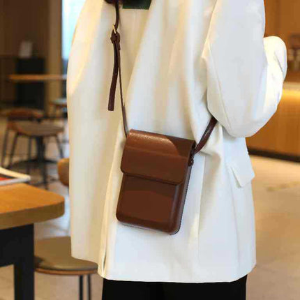 2025 Simple and Stylish Vertical Small Square Bag Versatile Ins-Style Phone Bag Tb Bag Women's Crossbody Shoulder Bag Fashionable Versatile