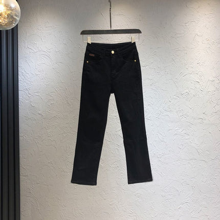 White Straight Jeans 2024 Summer Thin Elastic High Waist Slim Casual Nine-Point Cigarette Pipe Pants for Small People