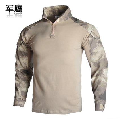 Army Eagle Frog Suit Long-sleeved Army Fan T-shirt Elastic Outdoor CS Field Quick-drying Camouflage Outdoor Long-sleeved T-shirt Quick-drying Men's G2