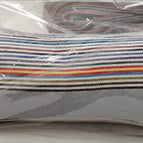 Gray striped buckwheat triangle pillow