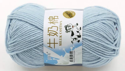 Five-Strand Milk Cotton Wool Ball Wholesale Medium Thick Thread Crochet Doll Shoes Scarf Handmade DIY Knitting Material Package