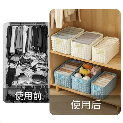 New Cloud Bubble Storage Box Home Wardrobe Artifact Student Clothes Storage Fit Box Dormitory Storage Good
