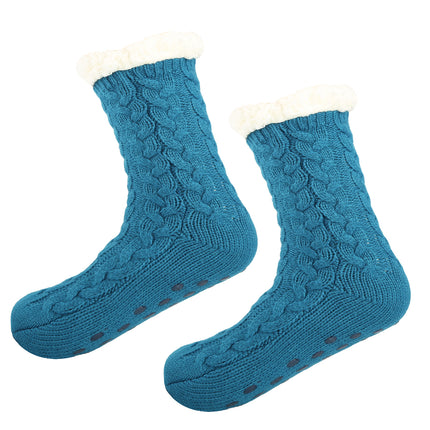 Cross-border European and American Warm Socks Autumn and Winter Thickened fleece-lined Sleep Socks Dispensing Non-slip Socks Carpet Floor Socks