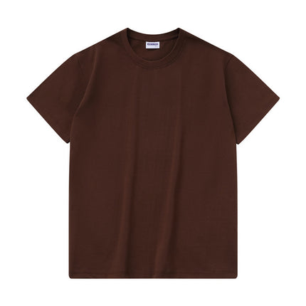 Cross-Border Supply Manufacturer Direct Sales T-Shirt Customized Round Neck Comfortable Loose Short-Sleeved T-Shirt Light Board Blank Board Summer Girls