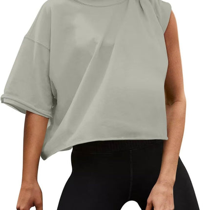 2024 Amazon Outdoor Running Sports Short Sleeve Yoga Wear Casual Easiest for Match Fitness Top Loose Sports T-Shirt