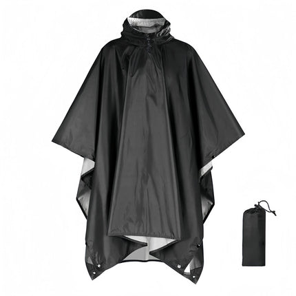 Amazon Fashion Cloak Raincoat Adult Men and Women Zipper Cloak Raincoat Poncho Backpack Cycling Outdoor Camping