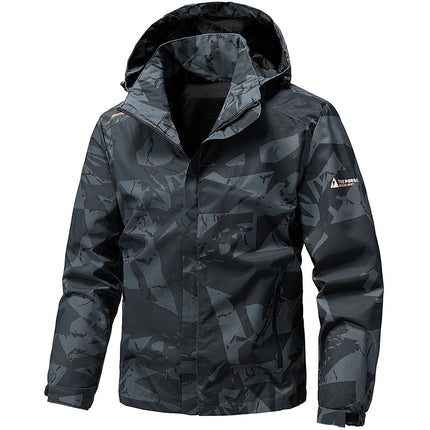 Eldoria 2025 Men's Camouflage Jacket Spring and Autumn Outdoor Windproof Sports Casual Sports Jacket