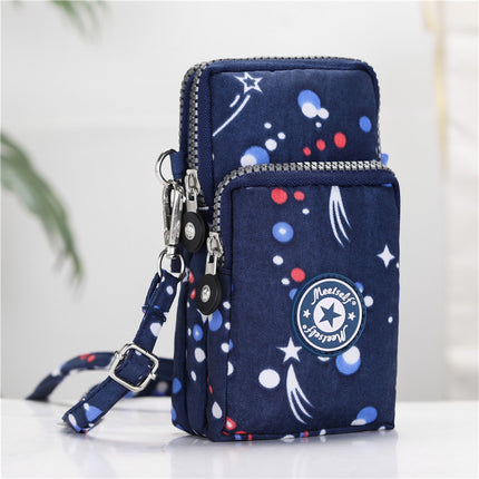 2020 Korean style mobile phone bag women's mobile phone bag packaging zipper printed small bag summer shoulder bag women's crossbody