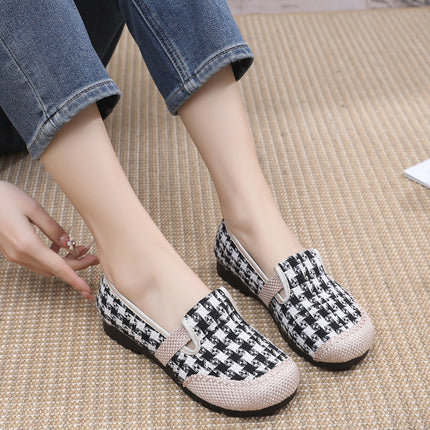 Women's Shoes Spring New Old Beijing Cloth Shoes Women's Single Shoes Breathable Cotton and Linen Cloth Shoes Slip-on Lazy Casual Fisherman Shoes