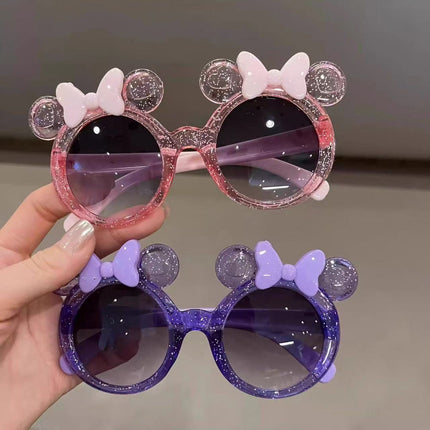 Crystal bow cartoon sunglasses Joker baby cute sunglasses trend children fashion factory wholesale new