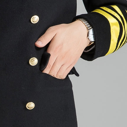 tweed coat clothing property uniform post image winter long security work clothes men's woolen coat wool concierge