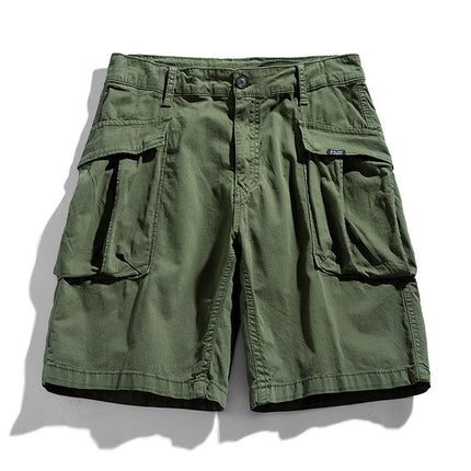 2022 Summer Cross-border Functional Pocket Tooling Shorts Men's Loose Wide-length Pants Youth Sports Pants