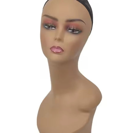 European and American wig model head shoulder model wig hat scarf jewelry window display props mannequin