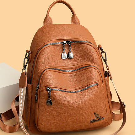 2025 new ladies backpack large capacity travel bag simple travel casual bag all-match commuter bag foreign trade