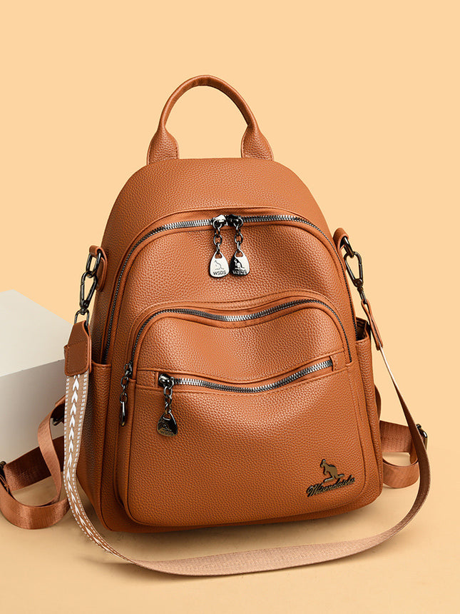 2025 new ladies backpack large capacity travel bag simple travel casual bag all-match commuter bag foreign trade